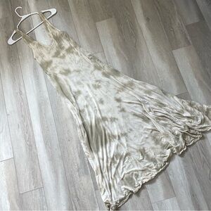 Wilfred Maxi Dress tie dye Cream Green (xsmall) boho hippie summer beach